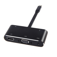 USB3.1/Type C to HDMI+VGA+Audio+USB3.0+ Type c  (4K*2K) -support two-screen display simultaneously